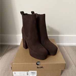 Coach Brown Ankle Boots